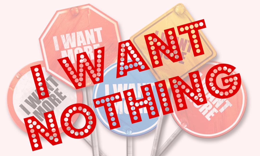 i want more, 3D rendering, rough street sign collection